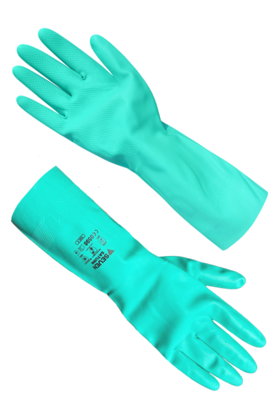 Рукавички нітрилові КЛС зелені SEVEN "Saturn" розмір XL